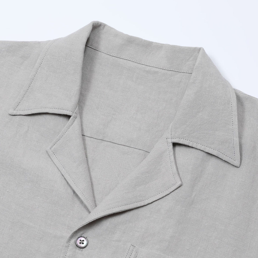 Ponza | Camisa de lino cuello camp