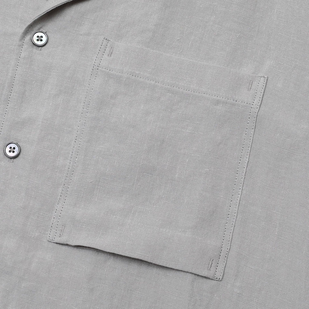 Ponza | Camisa de lino cuello camp