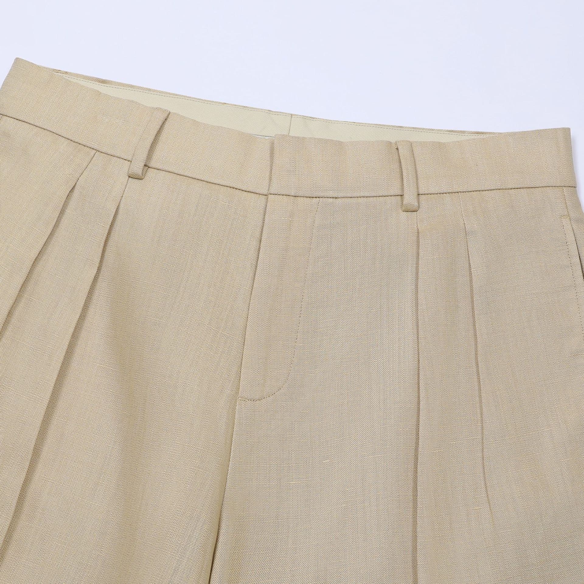 Deia | Short de lino de pierna ancha
