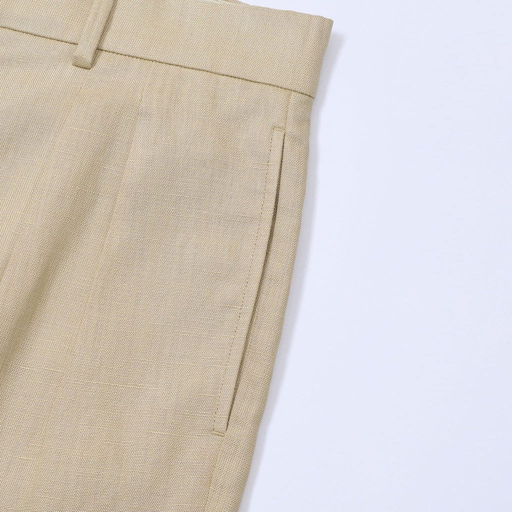 Deia | Short de lino de pierna ancha