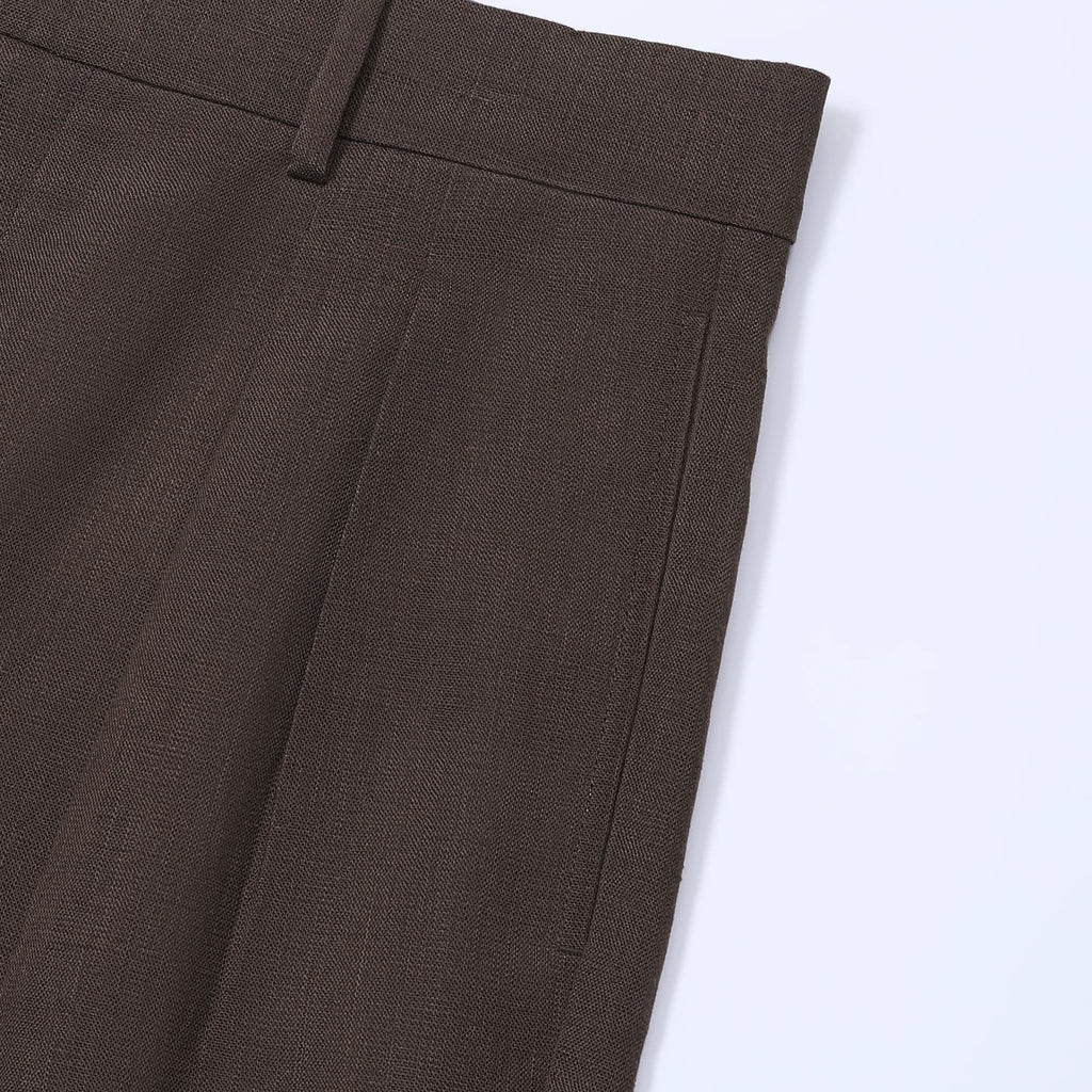 Deia | Short de lino de pierna ancha