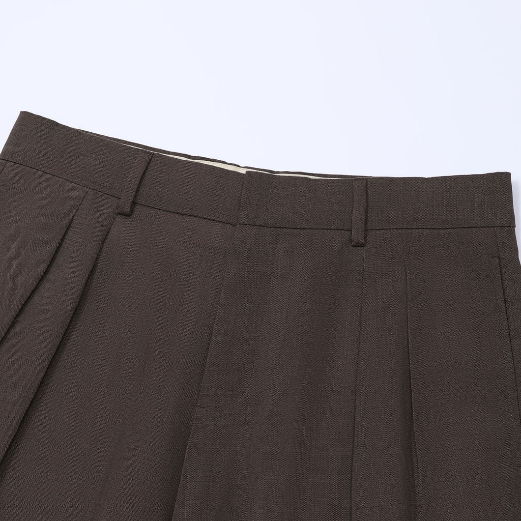 Deia | Short de lino de pierna ancha