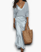 Soft Hours | Vestido Slip y Jersey de Punto