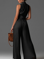 Mono Zsófia Negro | Plisado en Chiffon