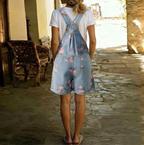 Judy | Salopette Vaquera Floral Vintage Lavada