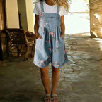 Judy | Salopette Vaquera Floral Vintage Lavada