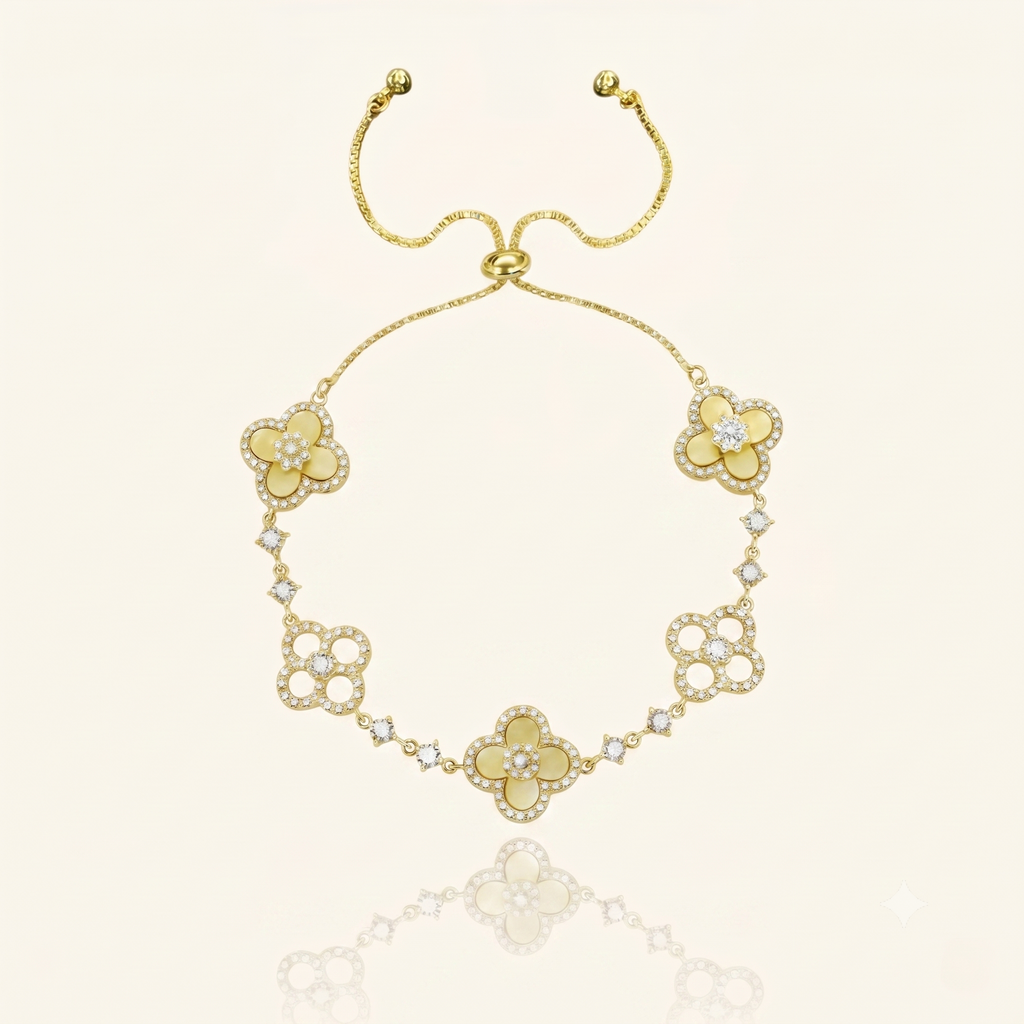 Pulsera Flor Brillante