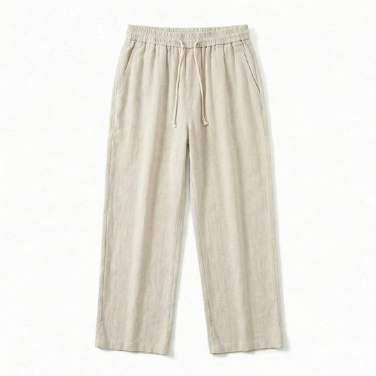 Riviera | Pantalón ancho de lino relajado