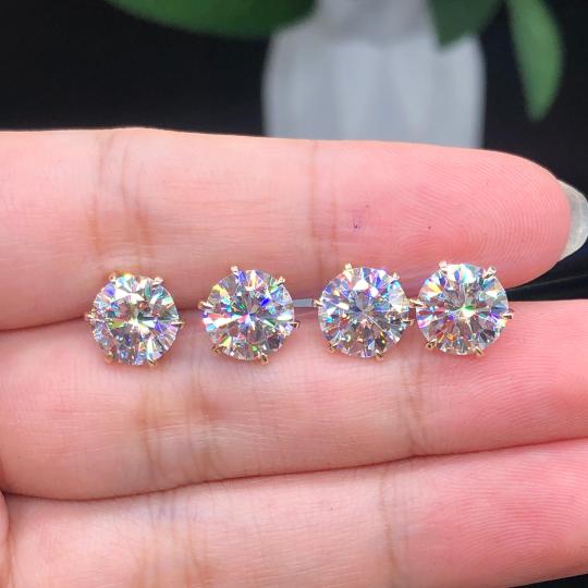 Pendientes Tera en Oro Blanco