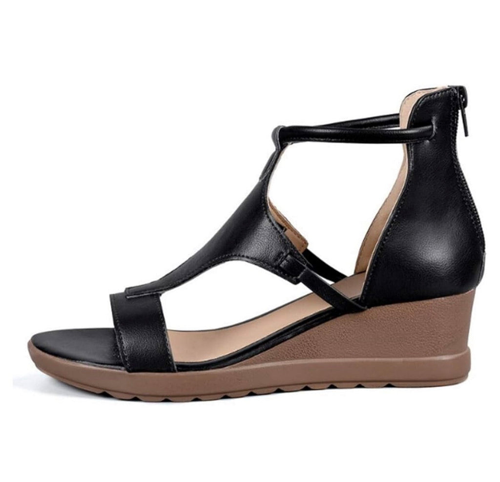 Sandales Orthopédiques Élégantes Amara en Cuir Luxe