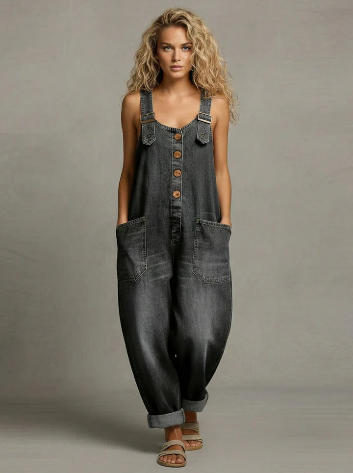 Molly - Women's Denim Jumpsuit
