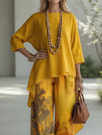 Luna | Conjunto Boho Estampado Botánico