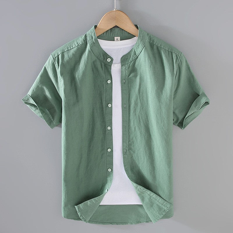 riviera-linen-shortsleeve-light-green