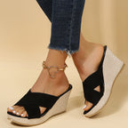Sandales à Talon Élévé Carla – Élégance Décontractée en Cuir