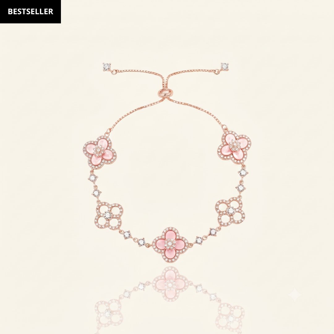 Pulsera Flor Brillante