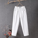 Margriet | Pantalón casual de algodón y cáñamo