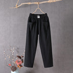 Margriet | Pantalón casual de algodón y cáñamo