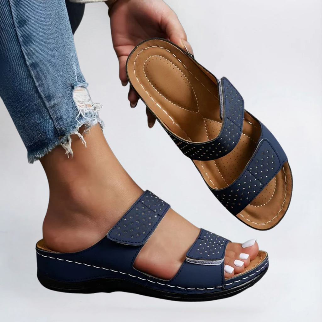 Sandales Orthopédiques Élégantes Lynn en Cuir Luxe