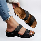 Sandales Orthopédiques Élégantes Lynn en Cuir Luxe