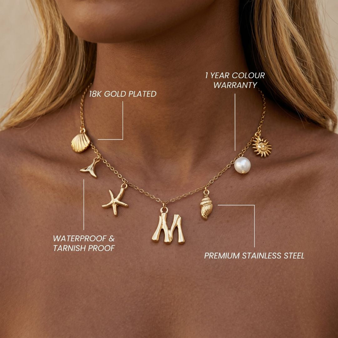 Collar Inicial con Concha