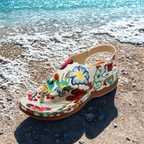 Sandales de confort orthopédique en cuir chic - Maison Claire et Sylvie