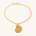 Cascadia Nautilus Gold Necklace