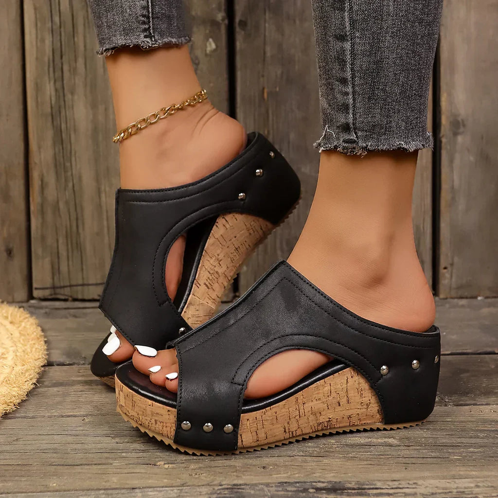 Escarpins Wedges Lumi en Soie - Élégance Sofia
