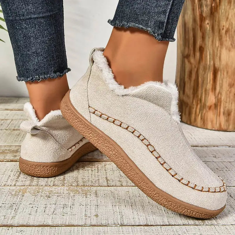 Chic Pantoufles Orthopédiques Eliza en Velours Luxe