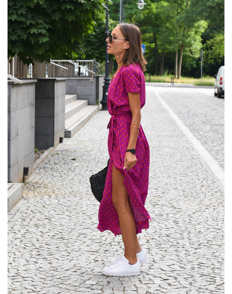 Talia | Vestido floral con escote en V