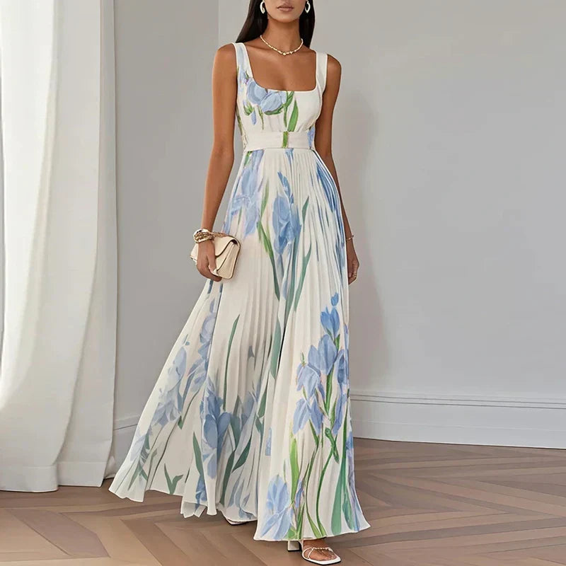 Oriah | Vestido maxi A-line floral
