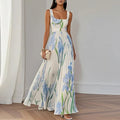 Oriah | Vestido maxi A-line floral