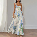 Oriah | Vestido maxi A-line floral