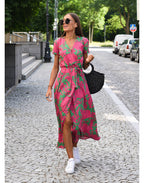 Talia | Vestido floral con escote en V