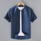 riviera-linen-shortsleeve-navy