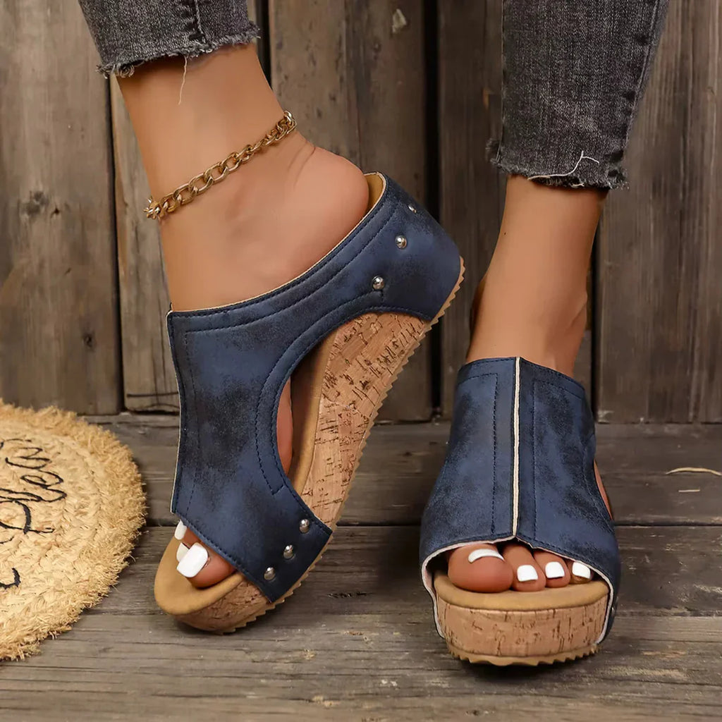 Escarpins Wedges Lumi en Soie - Élégance Sofia