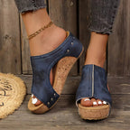 Escarpins Wedges Lumi en Soie - Élégance Sofia