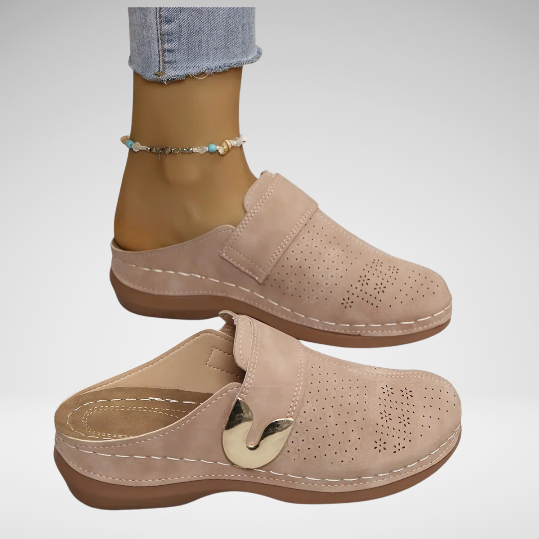 **Sandales compensées élégantes Marel en tissu raffiné**