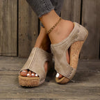Escarpins Wedges Lumi en Soie - Élégance Sofia