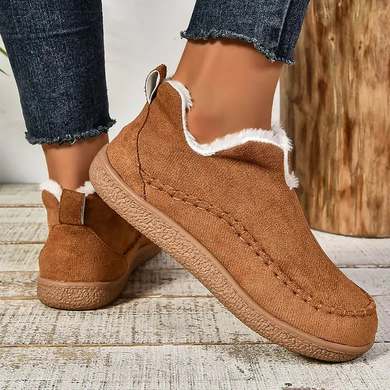 Chic Pantoufles Orthopédiques Eliza en Velours Luxe