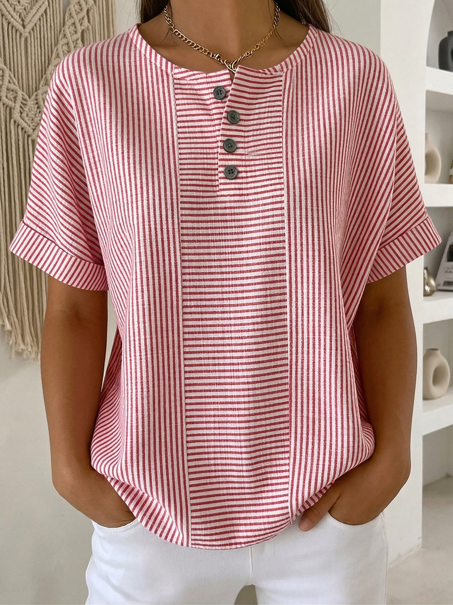 Belle | Relaxed Striped  Blouse