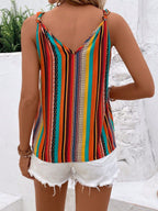 Marloes | Blusa de rayas multicolor