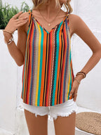 Marloes | Blusa de rayas multicolor