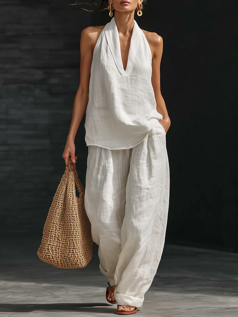 Zoë™ | Conjunto sin mangas y pantalón ancho