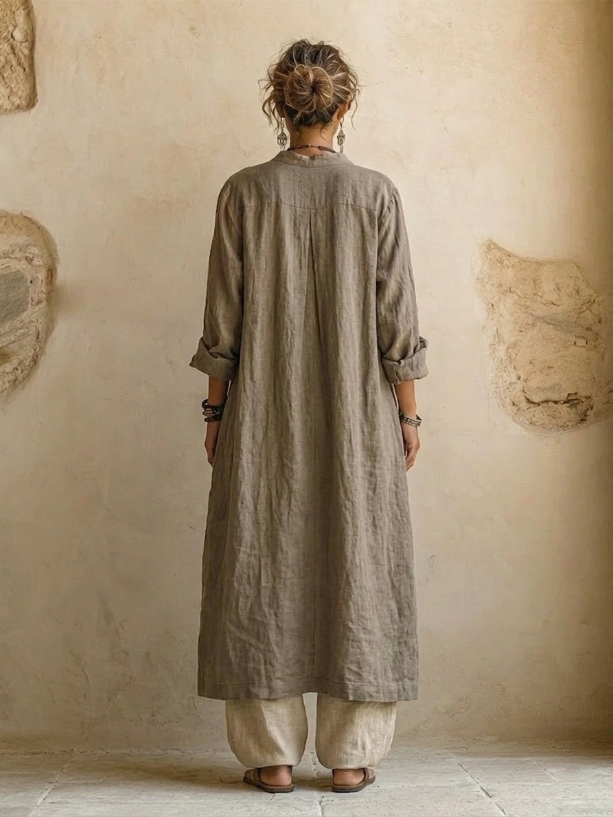 Ensemble Naturel de 3 Pièces™ - Mélange premium de coton et lin