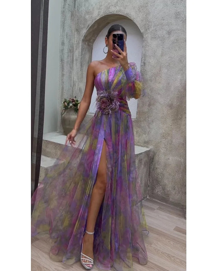 Orit | Vestido asimétrico de una manga