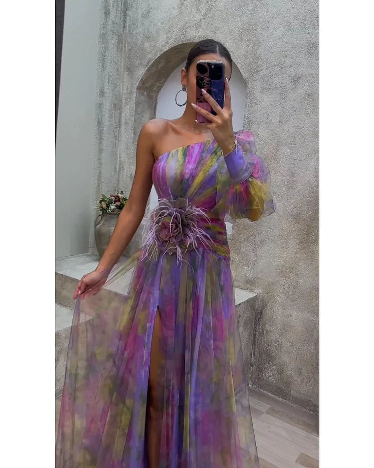 Orit | Vestido asimétrico de una manga