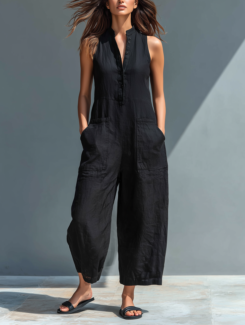 Marceline | Mono Negro Cuello Alto