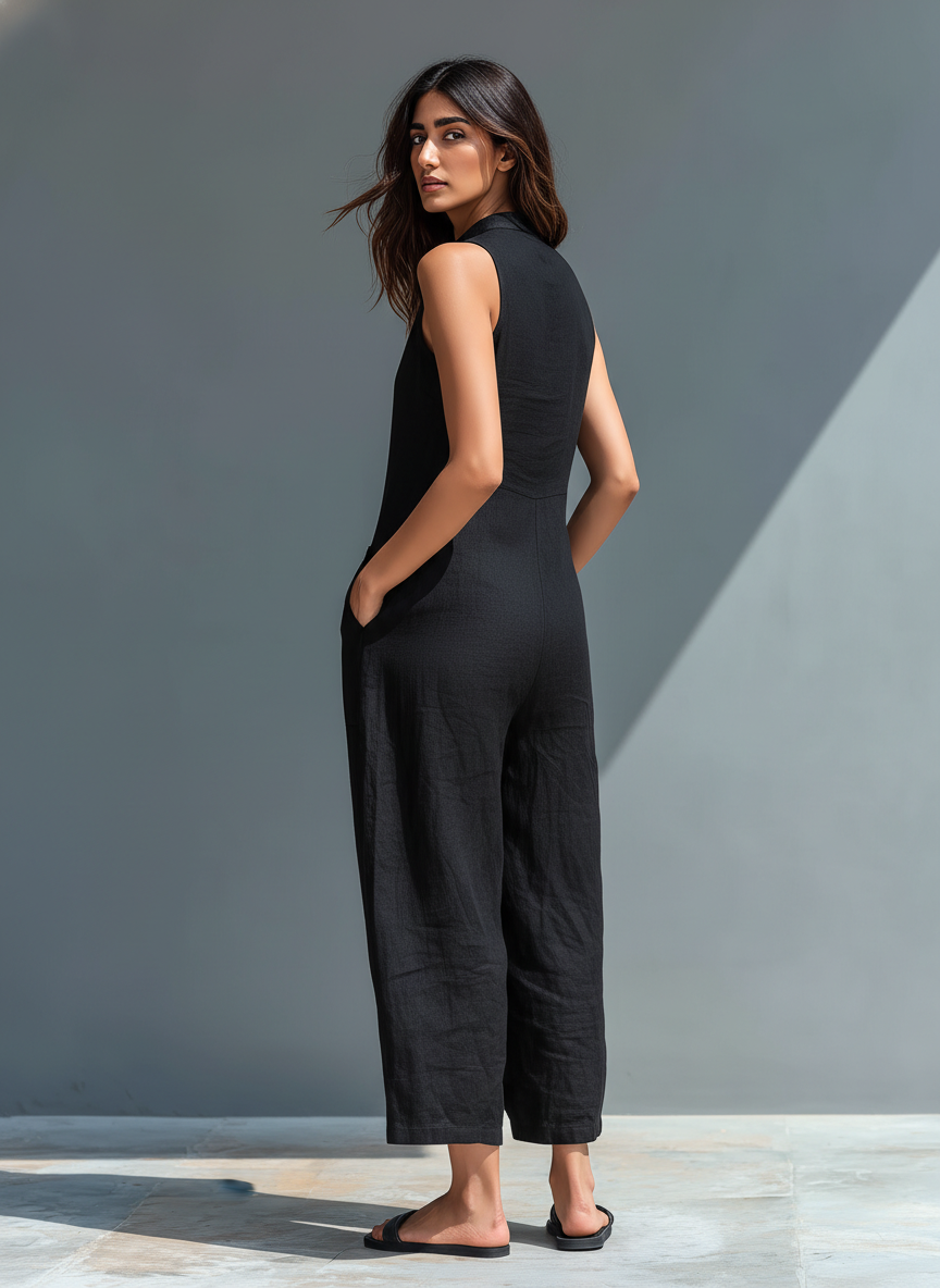 Marceline | Mono Negro Cuello Alto