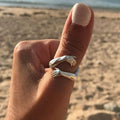 Anillo Abierto Ajustable en Plata