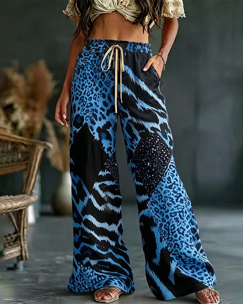 Christa | Pantalón cómodo con estampado de leopardo